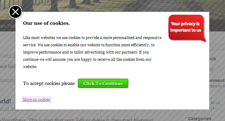 Mises en conformité RGPD - Cookies